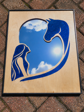 dark blue horse